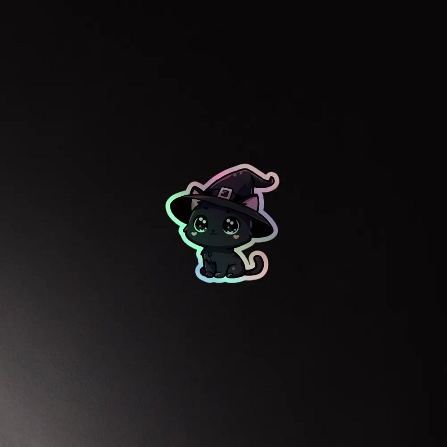 Witchy Kitten Holographic Sticker Set product image (4)