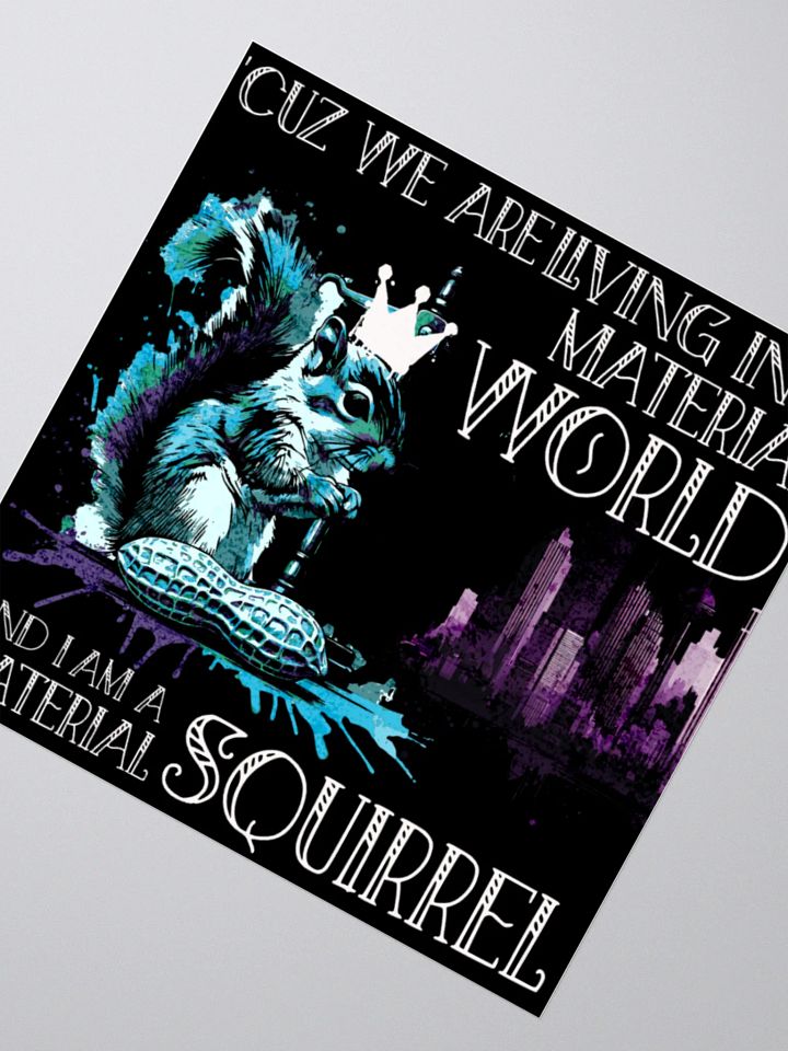 Material Squirrel Kiss Cut Stickers product image (6)