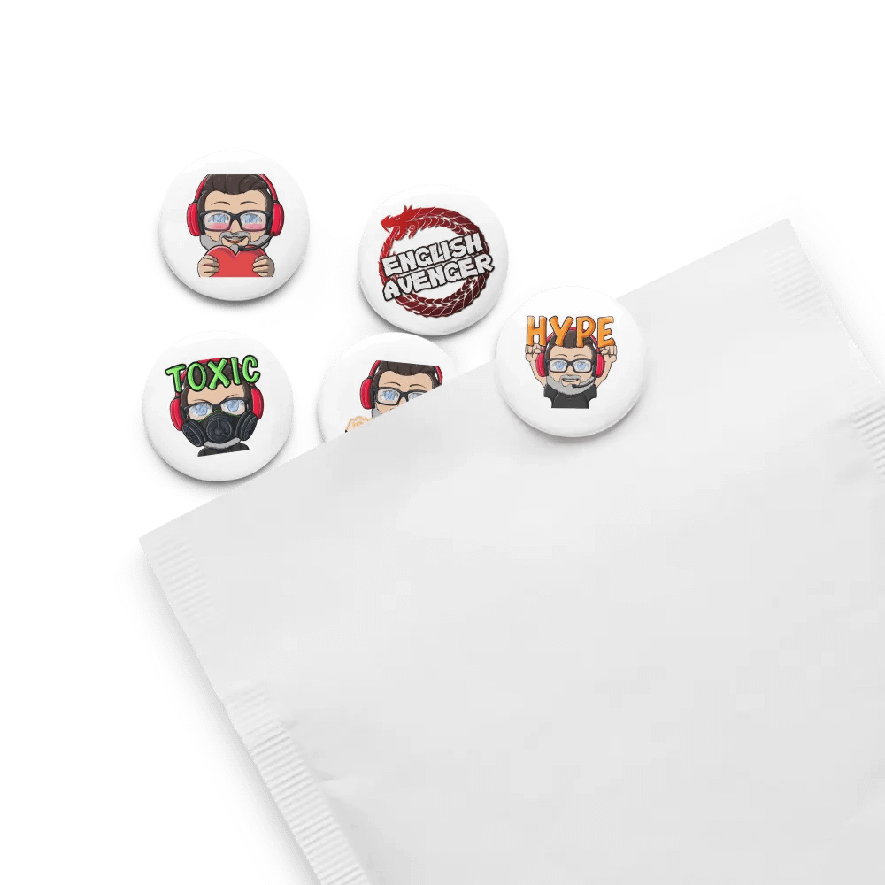 English Avenger Pin Buttons product image (13)