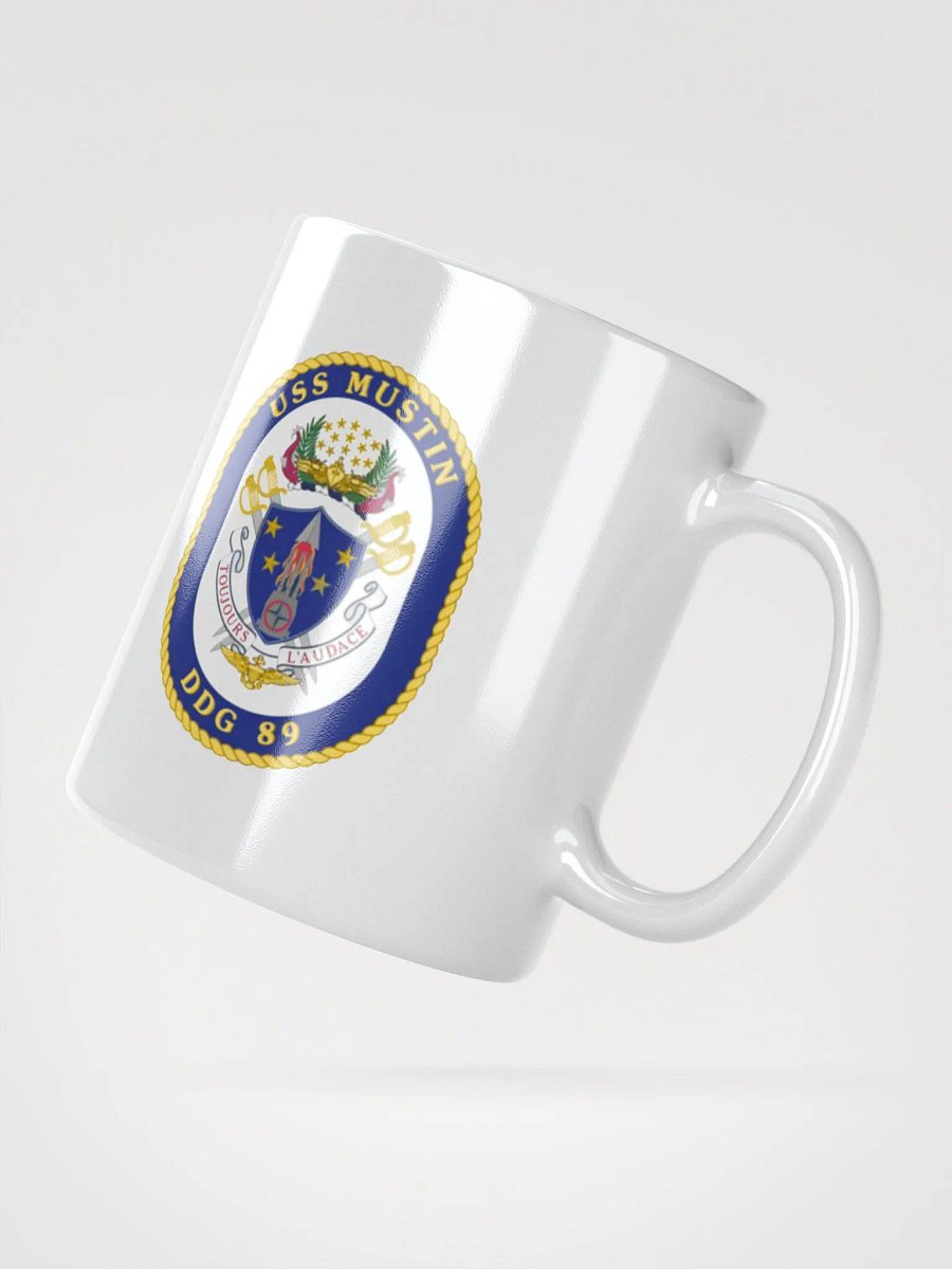 USS Mustin DDG 89: White Coffee Cup product image (2)