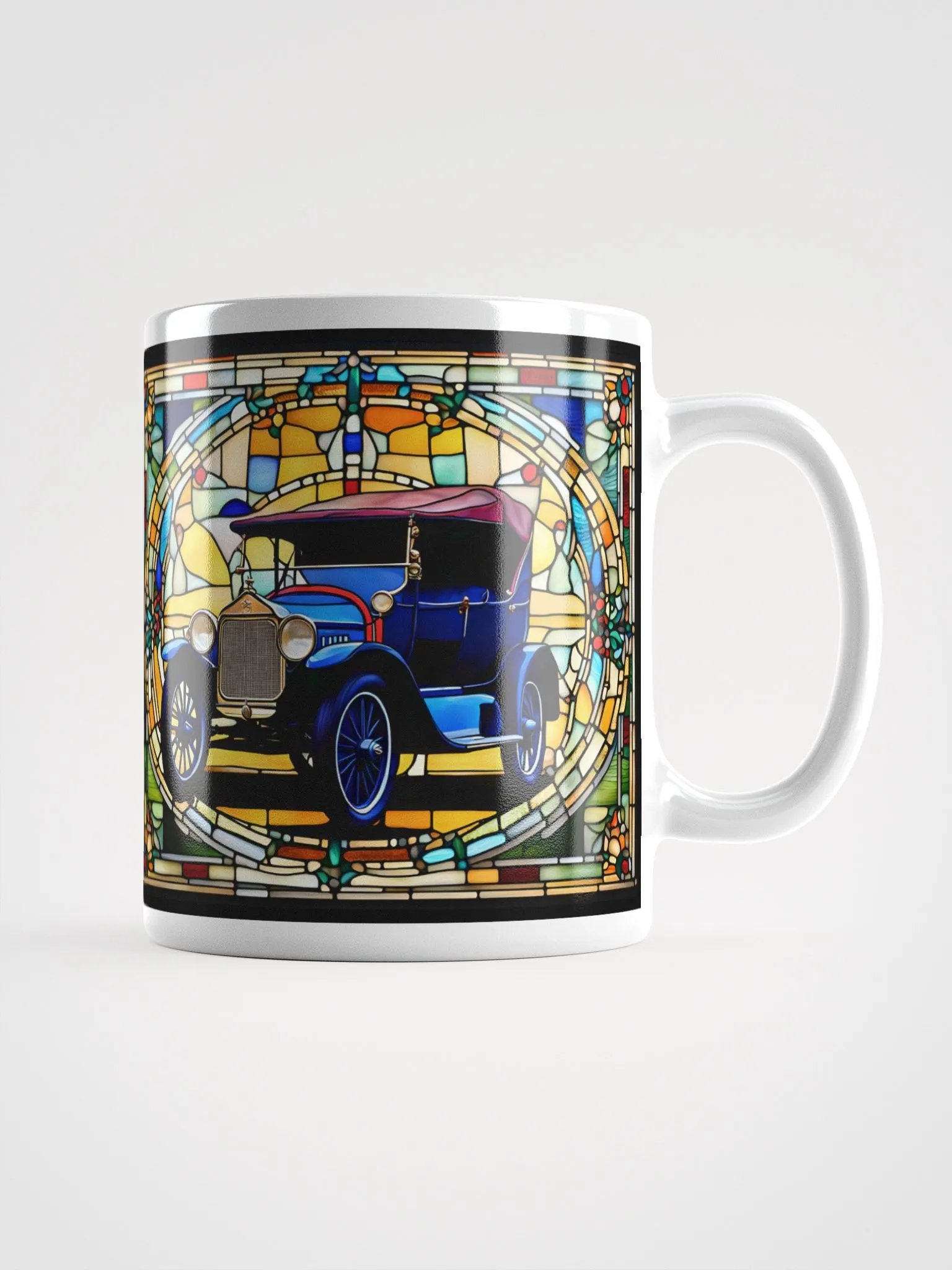 #001 Model-T Blues Stained Glass Mug product image (1)