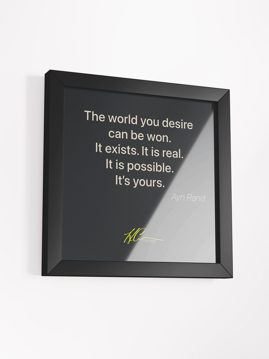 Ayn Rand Q7 - Framed Poster product image (3)