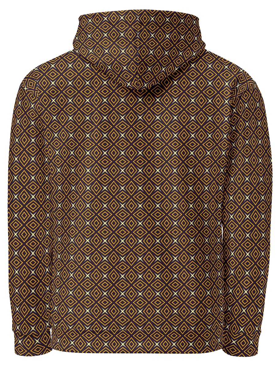 Diamond Dunes Geometric Allover Print Hoodie for Men and Women product image (3)