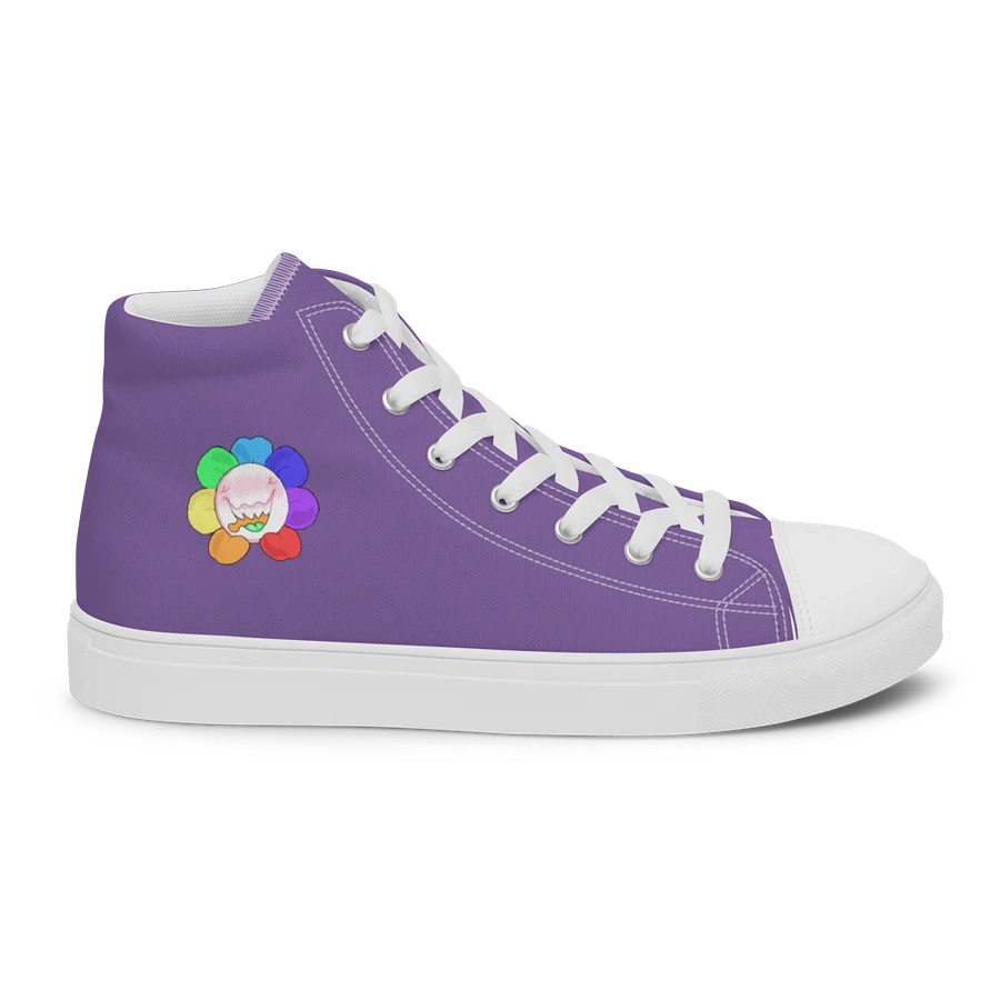 Purple and White Flower Sneakers product image (29)