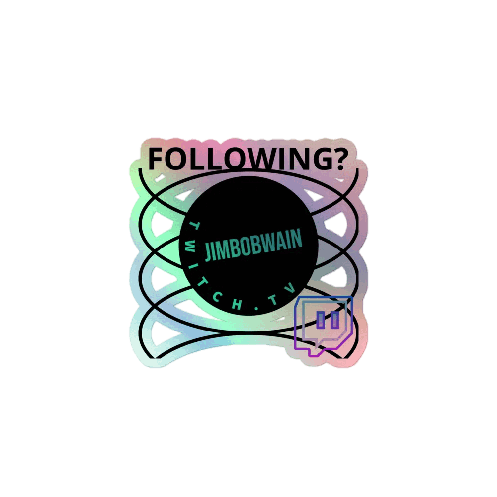 'FOLLOWING?' Sticker product image (1)
