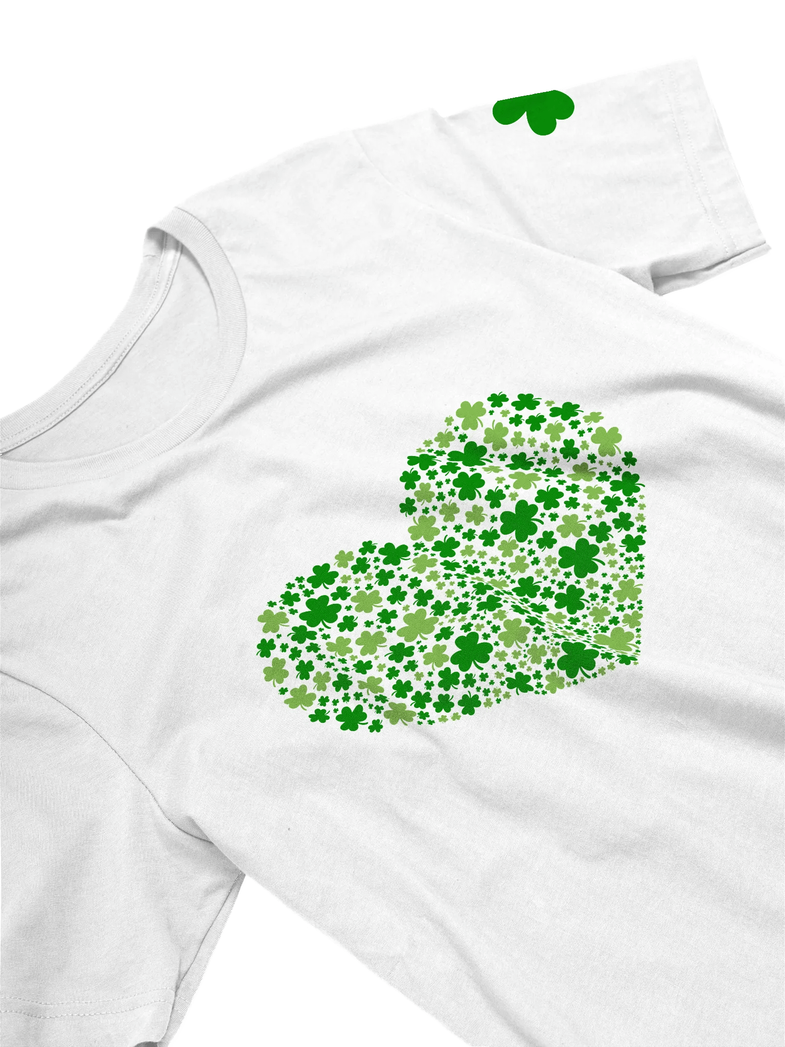 Heart of Clovers White T-Shirt product image (2)