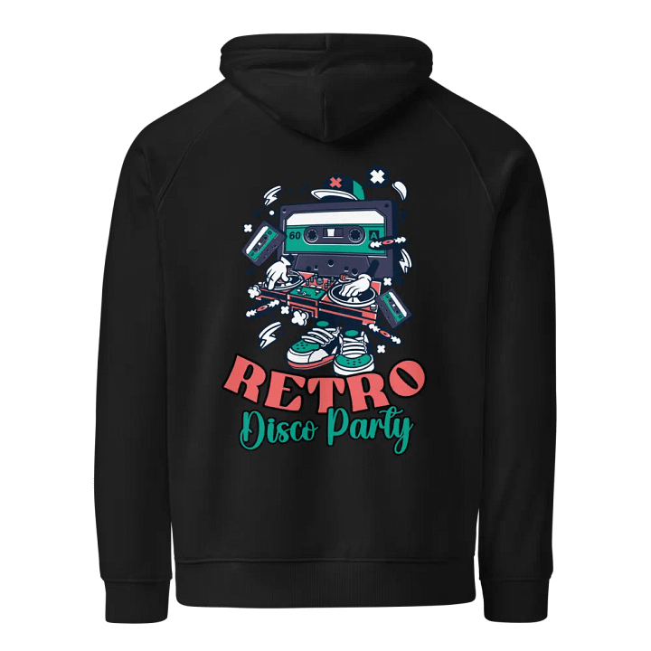 Retro Groove Unisex Eco Hoodie product image (2)