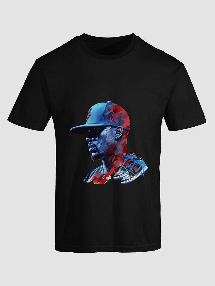 Geometric Style Blue Cap Artwork T-Shirt product image (1)