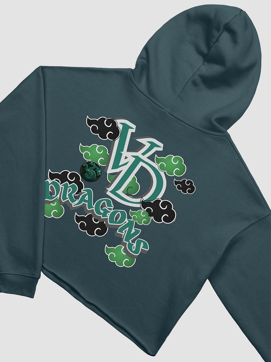 THE GREEN RAIN CLOUD HEARTED crop top hoodie product image (17)