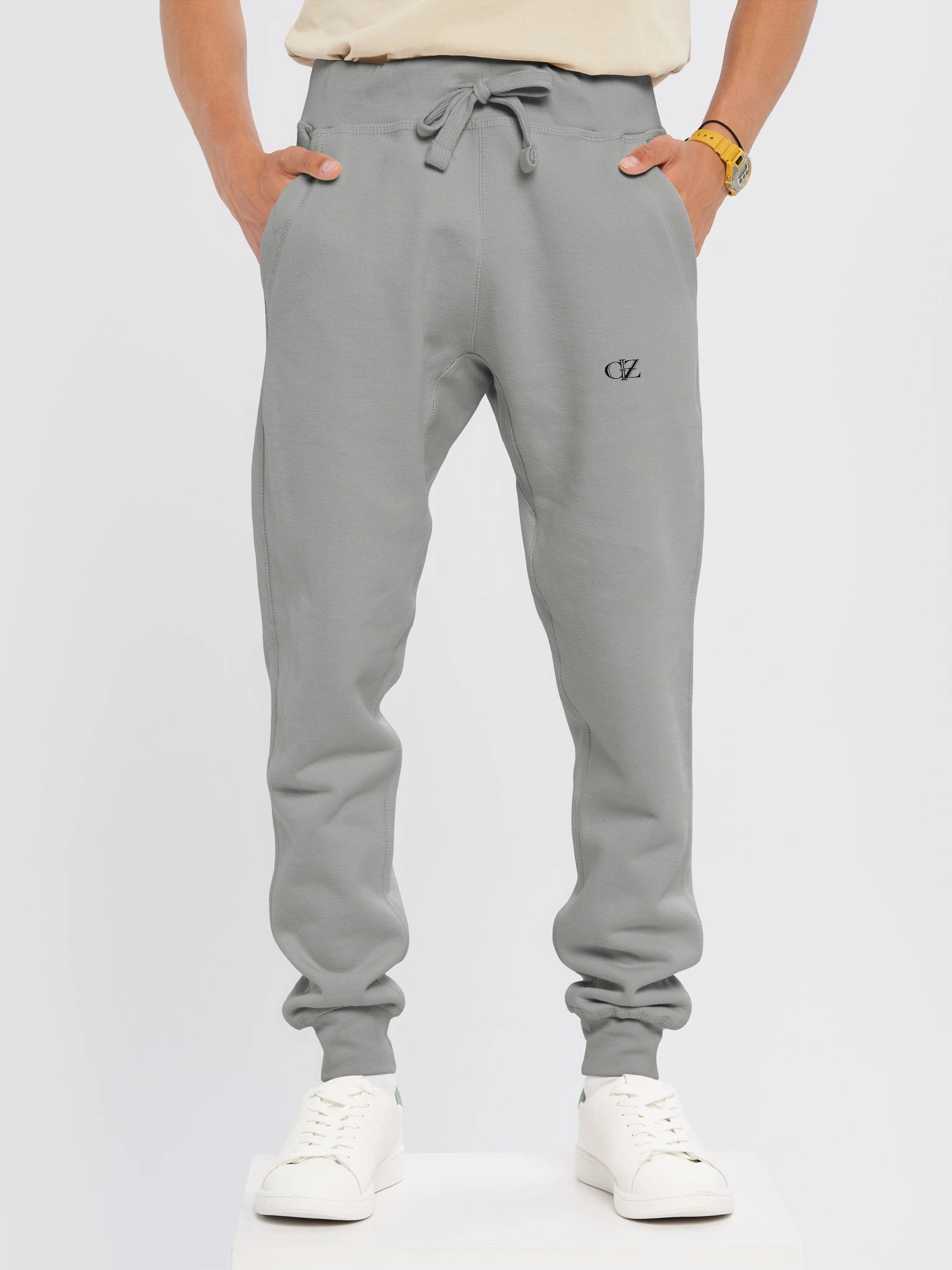 Interlocked CZ Monogram Fleece Joggers product image (5)