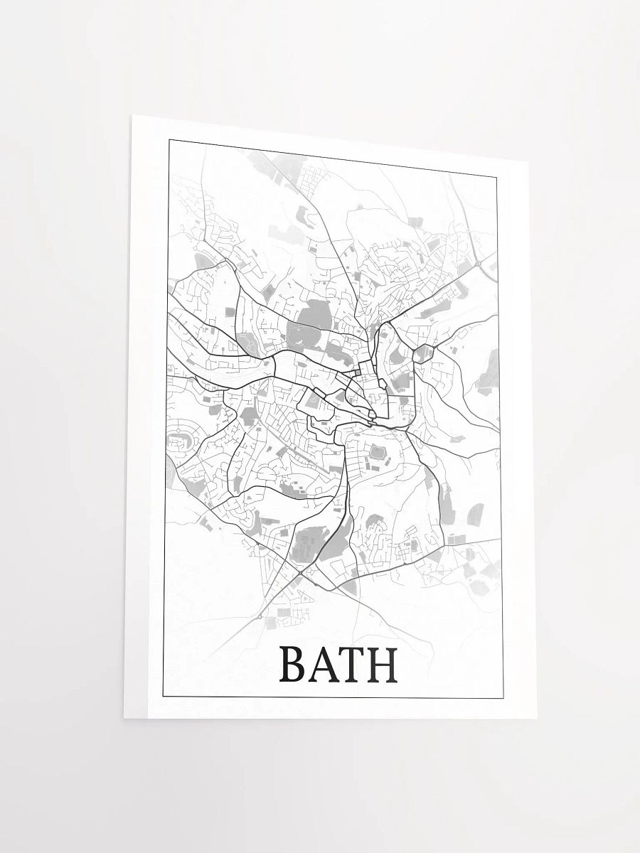 Bath, England, city map print product image (12)