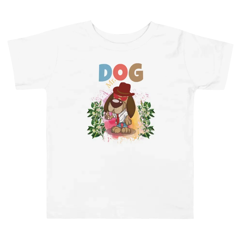 Mr. Dog Cute & Colorful Funny Toddler T-Shirt – Trendy Bella + Canvas Kids Gift product image (4)
