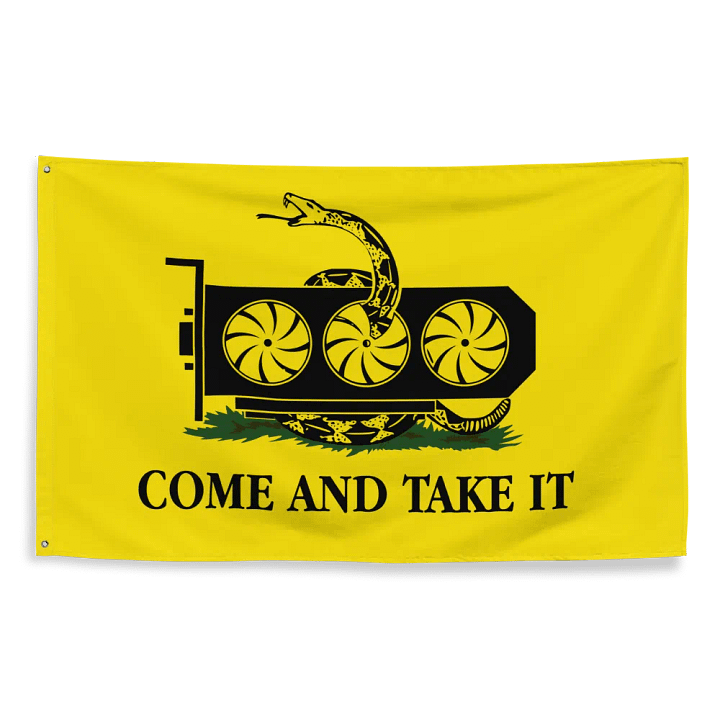come and take it gpu flag - 100% polyester product image (2)