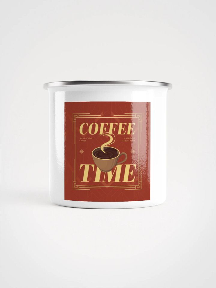 Vintage Coffee Time Enamel Mug product image (2)