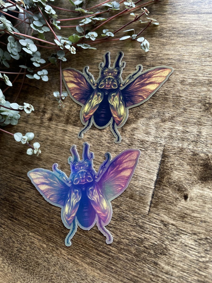 Green Beetle Sticker (Full Color) product image (4)