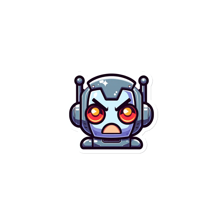 Intense Bot Head Die-Cut Magnets product image (1)