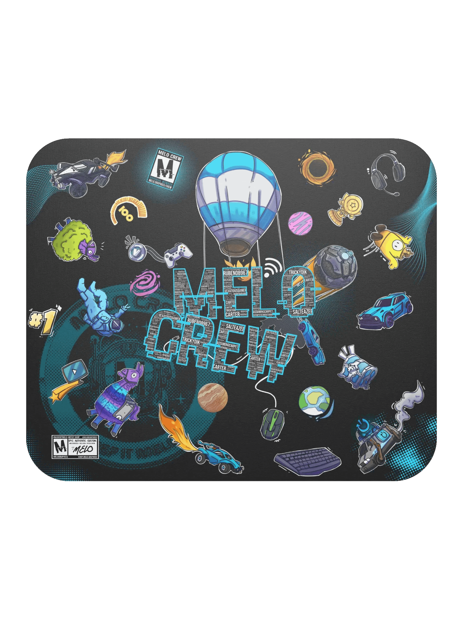 #MELOtober 2024 Personalized MELO CREW Chaos - Mouse Pad | #MadeByMELO product image (5)