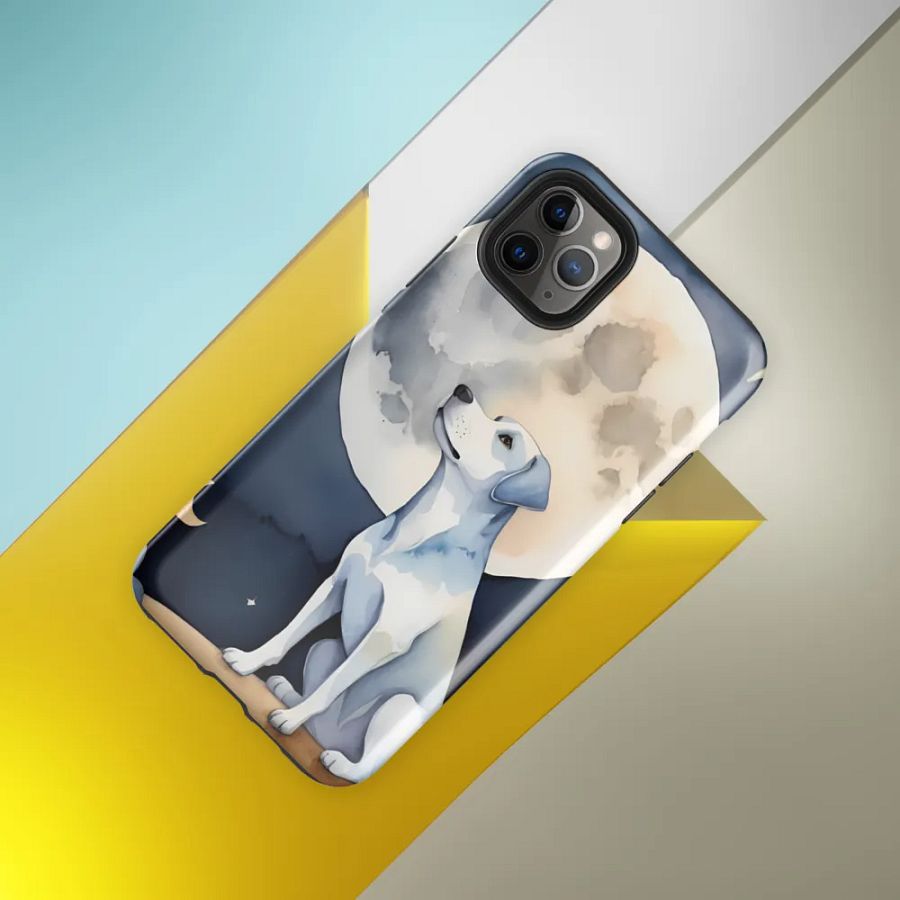 Moonlit Dog iPhone Case product image (40)