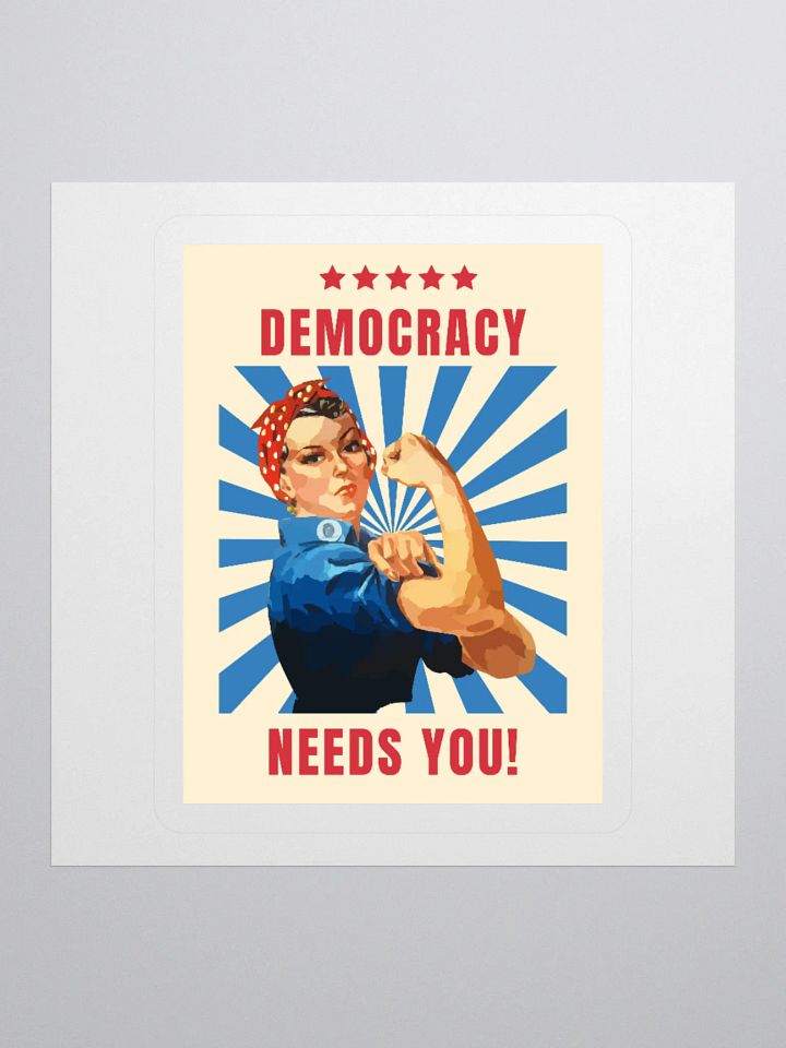 DEMOCRACY STICKER product image (4)