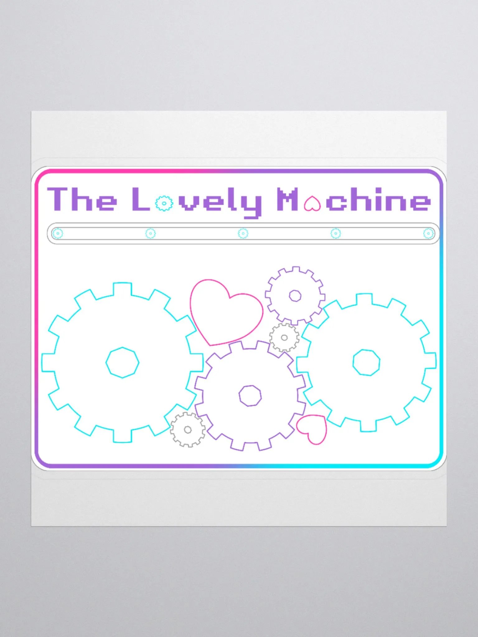 The Lovely Machine Cut Sticker product image (1)