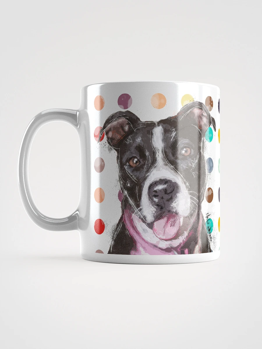 Pop Art Pitbull, white mug product image (4)