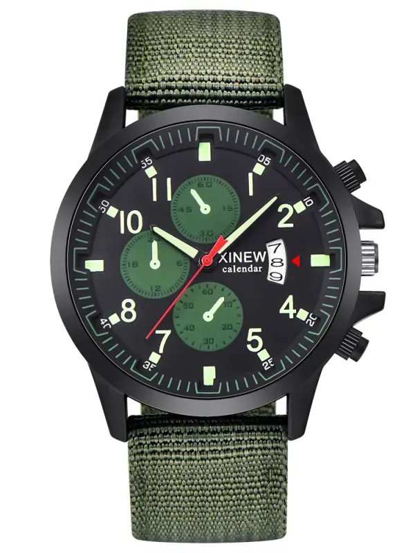 Mens Brand Watches Fashion Nylon Band Military Sports Watch product image (1)