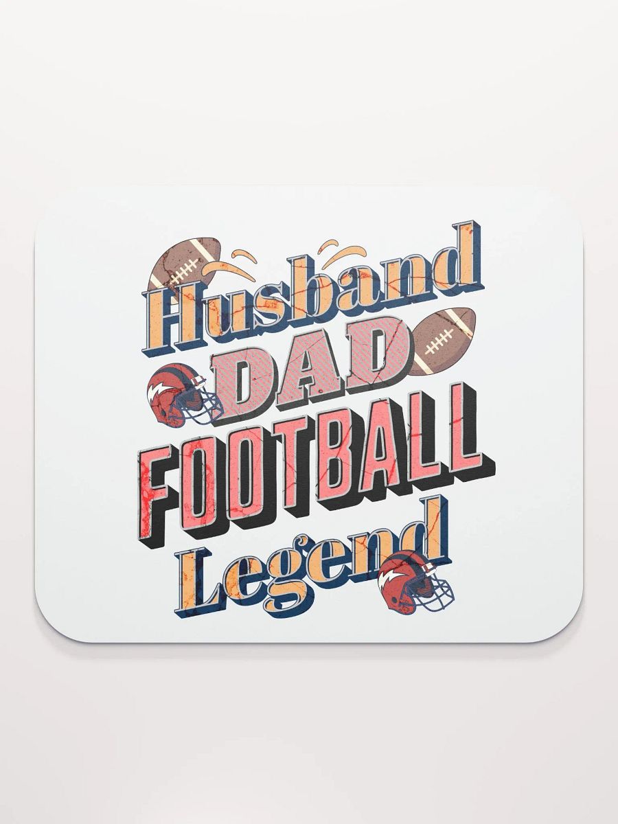 Husband Dad Football Legend Mouse Pad product image (2)