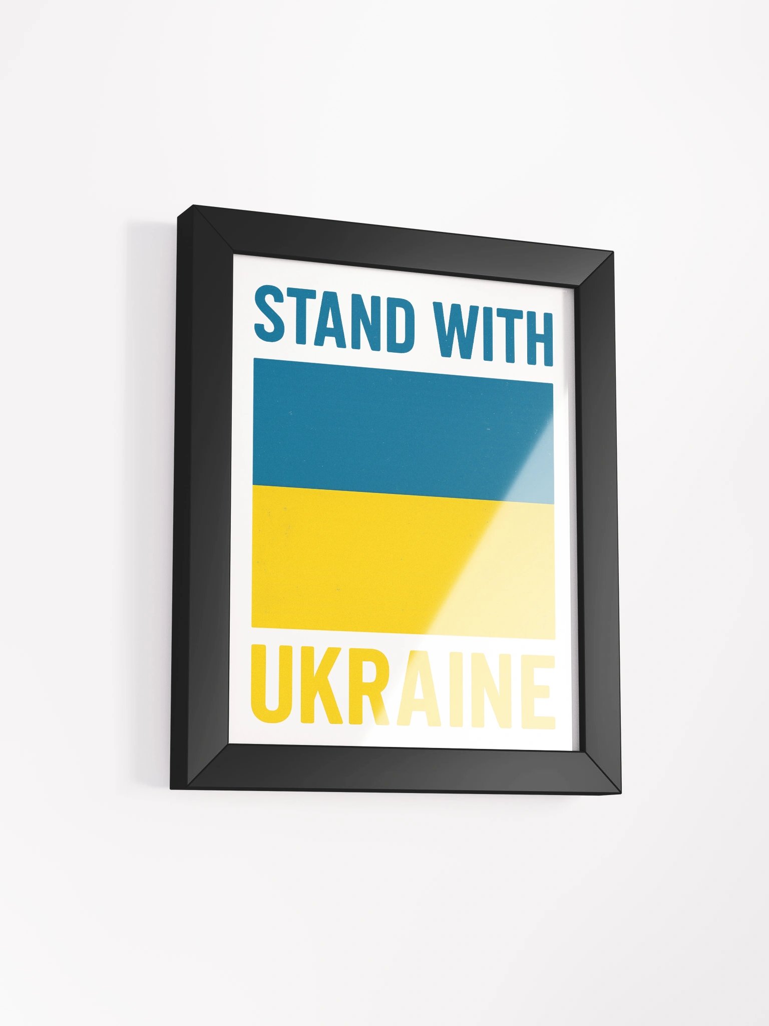 Unity in Art: Stand with Ukraine Framed Poster product image (9)