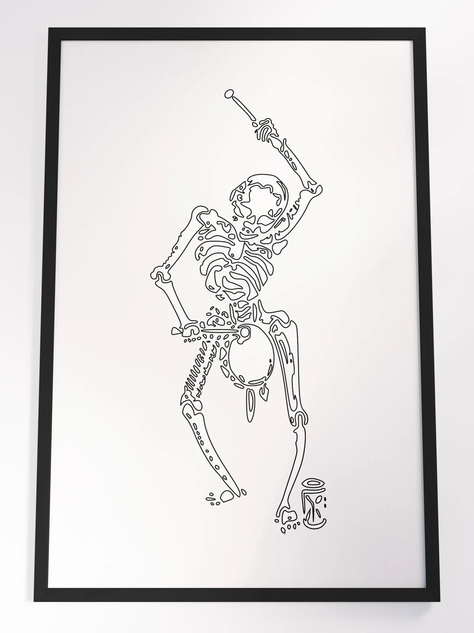 Eco-Friendly Matte Skeleton Art Poster product image (1)