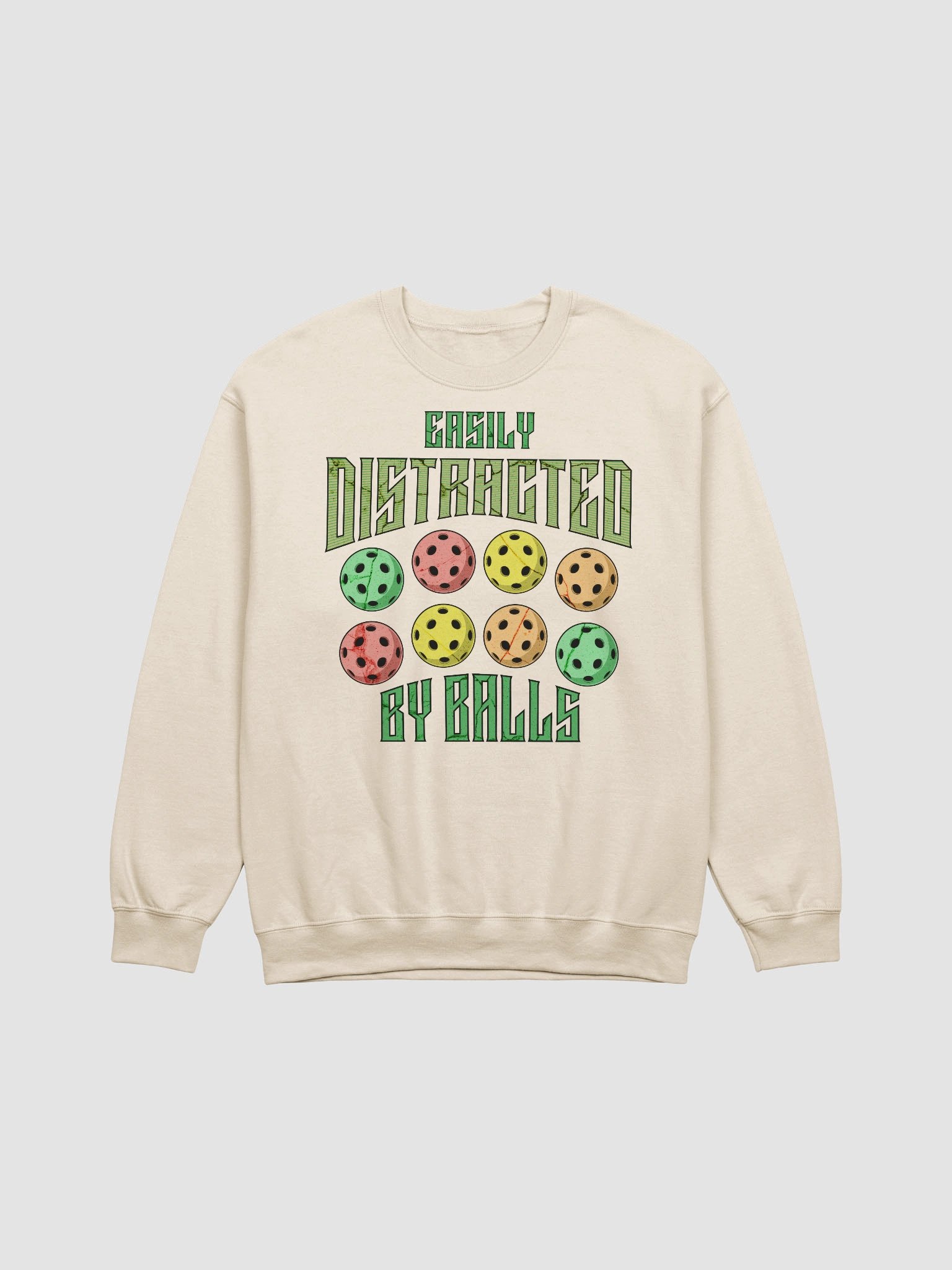 Easily Distracted By Balls Pickleball Crewneck Sweatshirt product image (21)