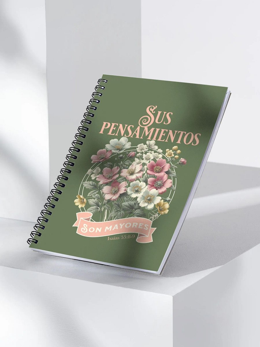 Sus pensamientos Spiral Notebook product image (3)