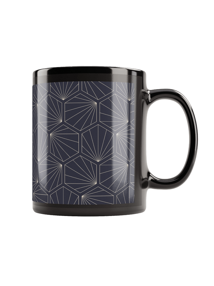 Sleek and Stylish: The Minimalist Black Glossy Mug Design product image (1)