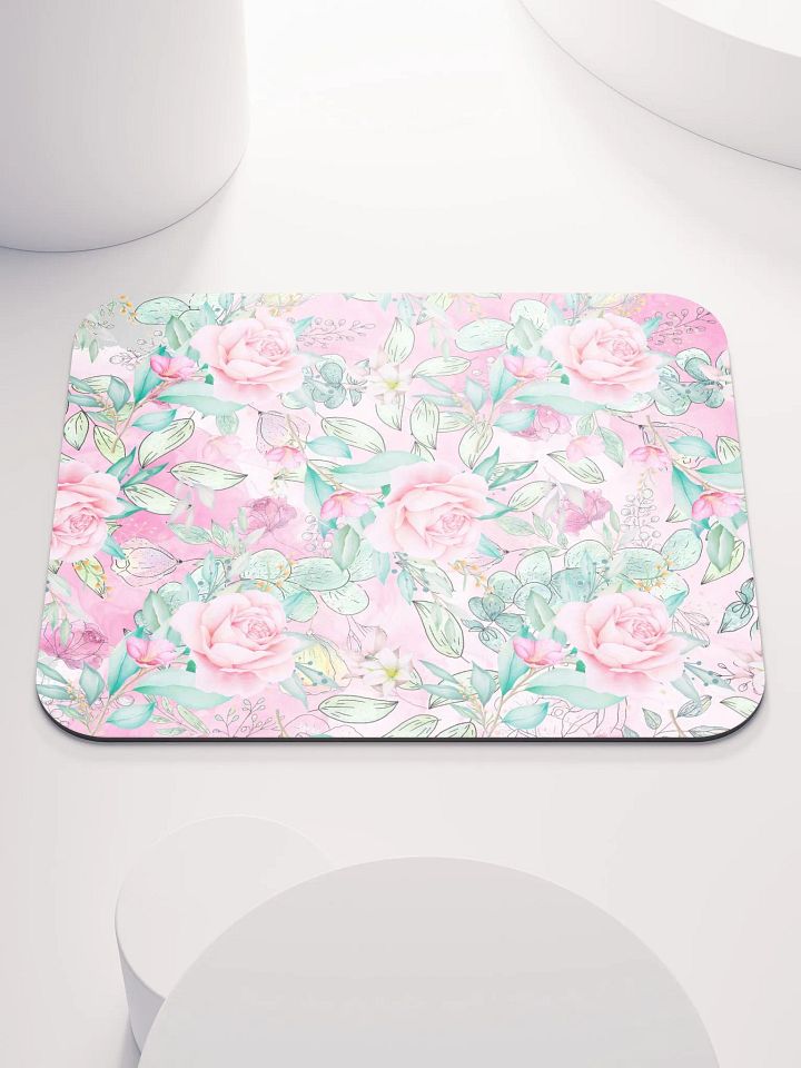 Rosy Botanical Bliss Mouse Pad gift for moms and friends product image (1)