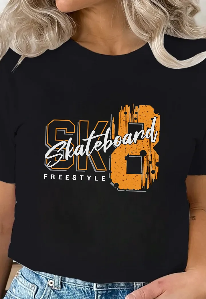 SK8 Freestyle Script T-Shirt product image (1)