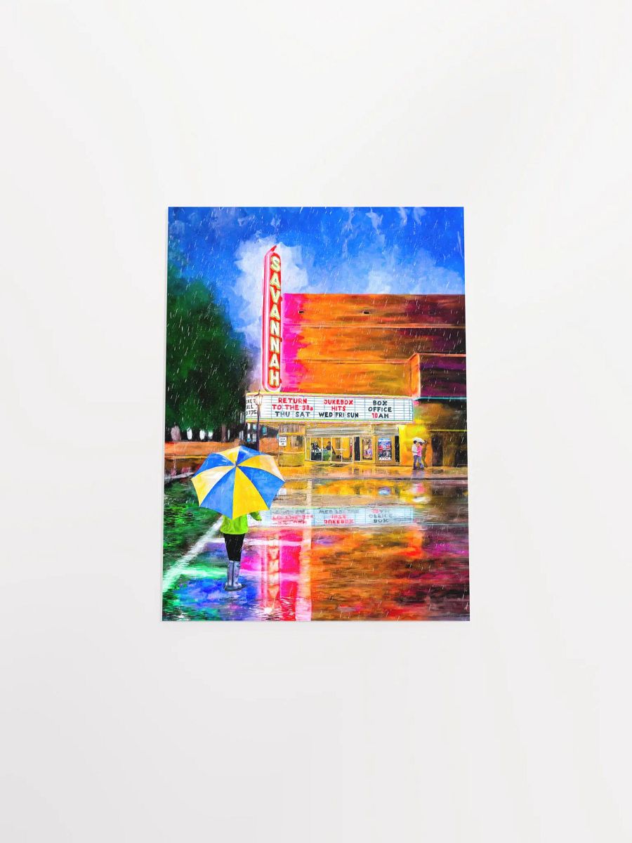 Savannah Theatre In The Rain – Matte Poster product image (32)