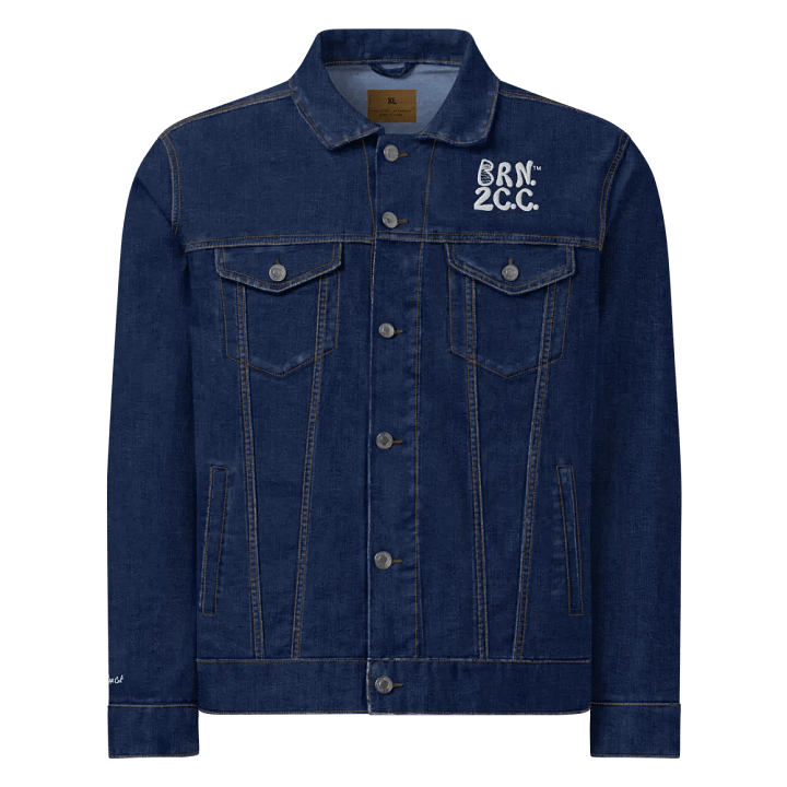Cape Classic Denim Jacket | BRN.2C.C.™ Edition | White Embroidered Logo product image (1)