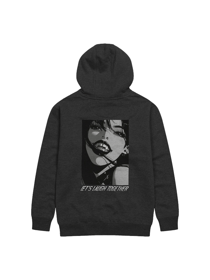 "Let's laugh together" Back Unisex Printed Hoodie product image (2)