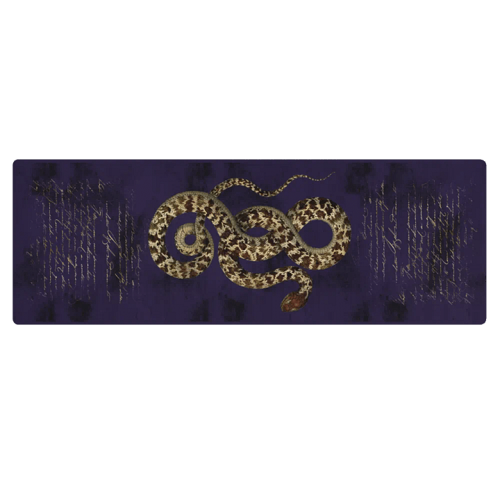Mystical Year of the Snake Rubber Yoga Mat - For Meditation, Fitness, Yoga Practice, Home Decor, Gift Idea product image (1)