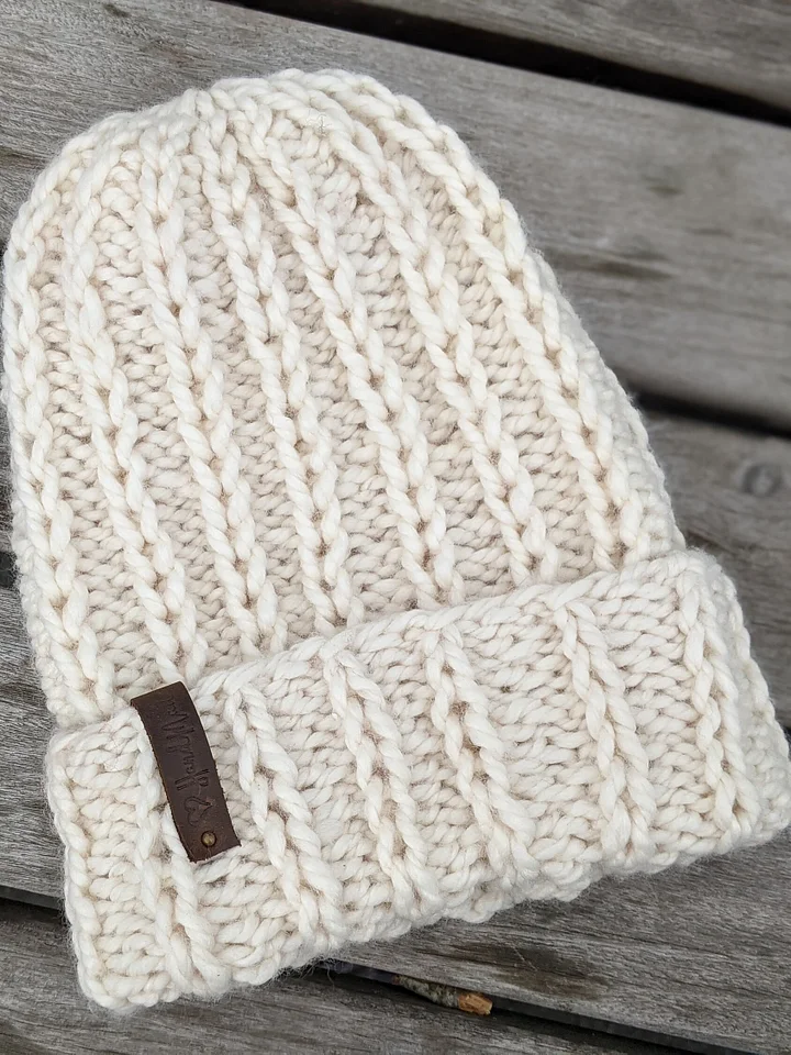 Royal Icing Bulky Hat Knitting Pattern product image (1)