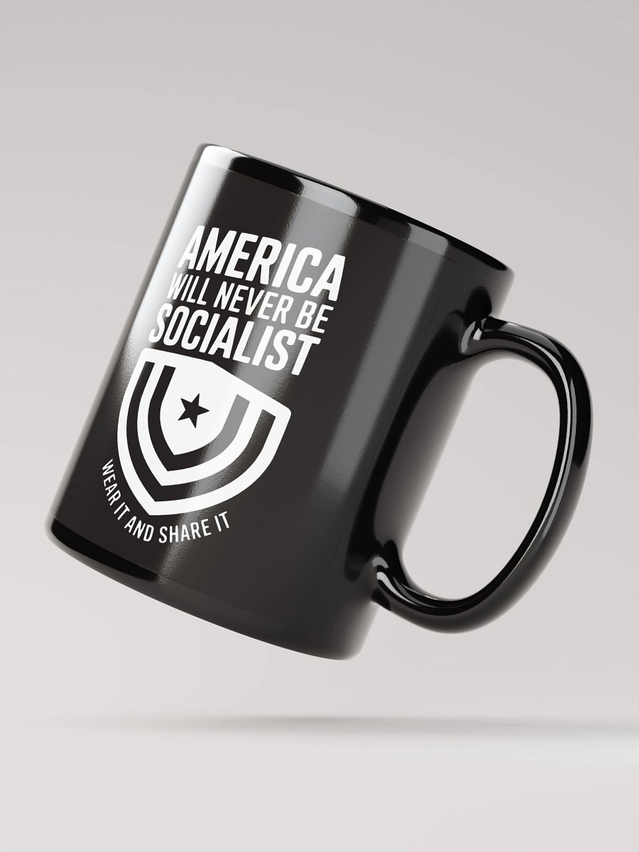 "America Will Never Be Socialist" Mug - White Ink product image (3)