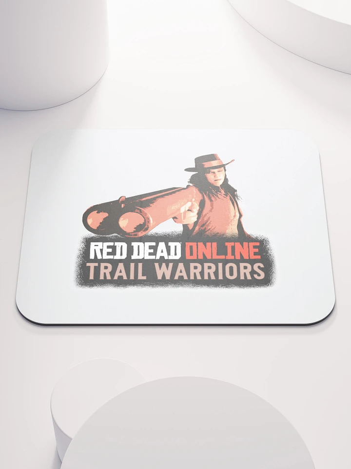 Trail Warriors Red Dead Game Cover Art Lady Gunslinger Mouse Pad product image (1)