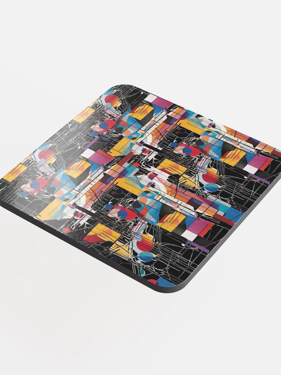 Kadinsky inspired cork coaster for arty moms dads and friends product image (4)