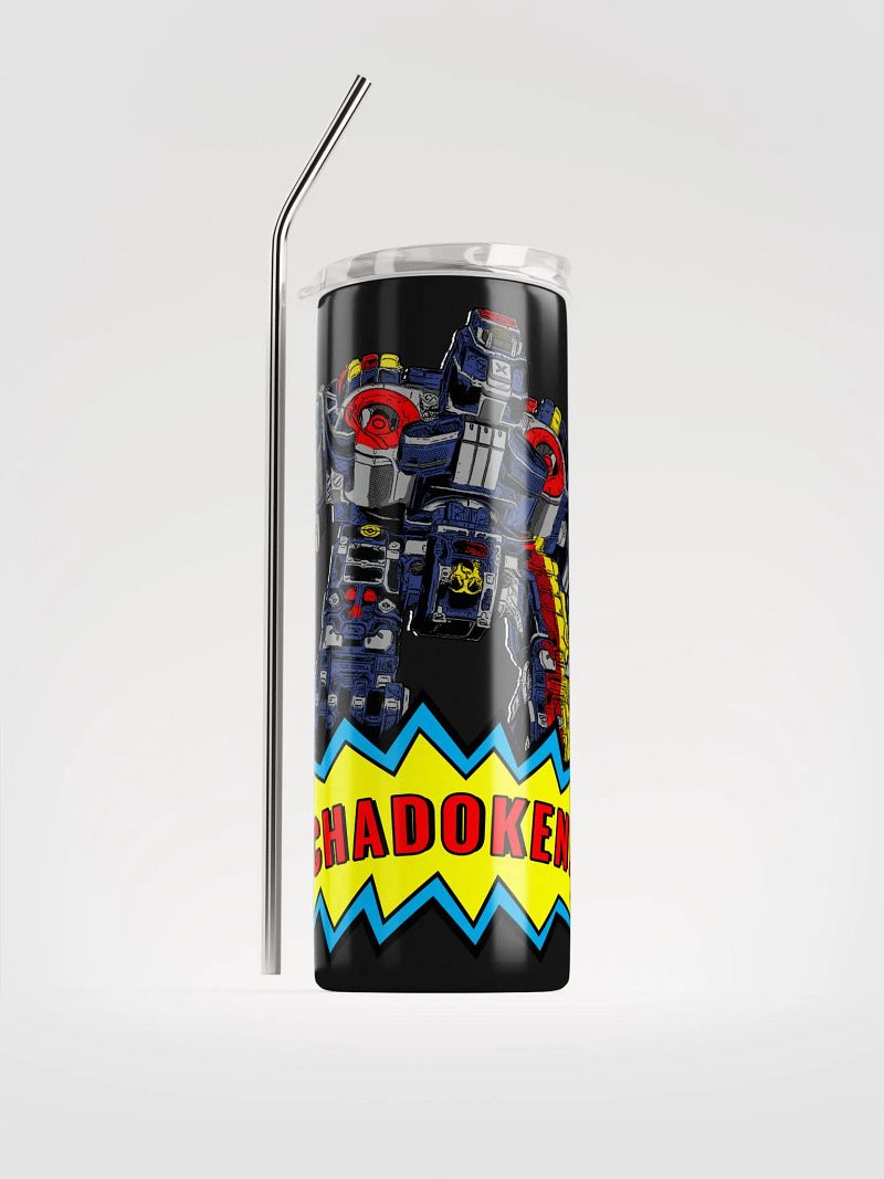 Chadoken! Stainless Steel Tumbler with Straw