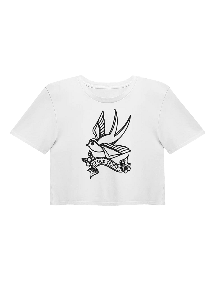 F*ck Trump Tattoo Sparrow Cropped T-shirt product image (1)