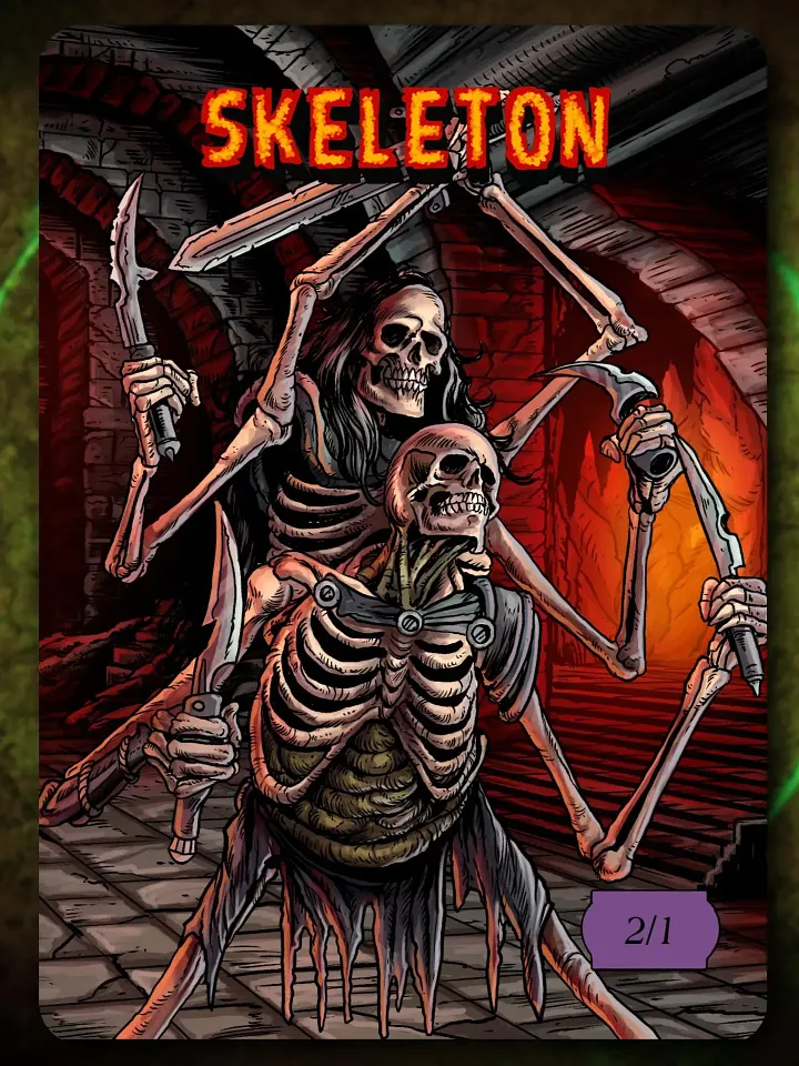 Skeleton 2/1 Full Art Token product image (1)
