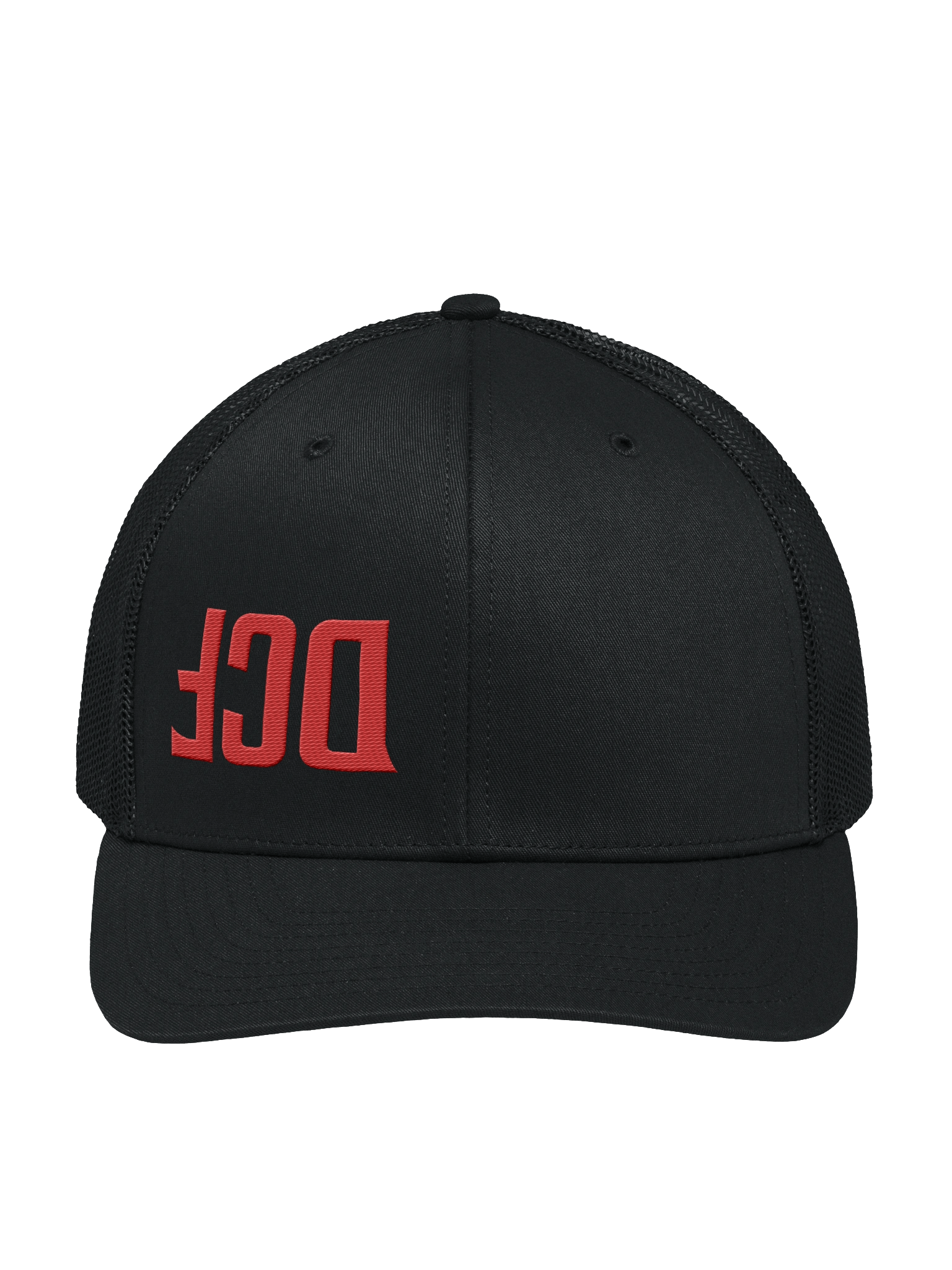 DCF Inverted Trucker Hat - Black on Black product image (1)