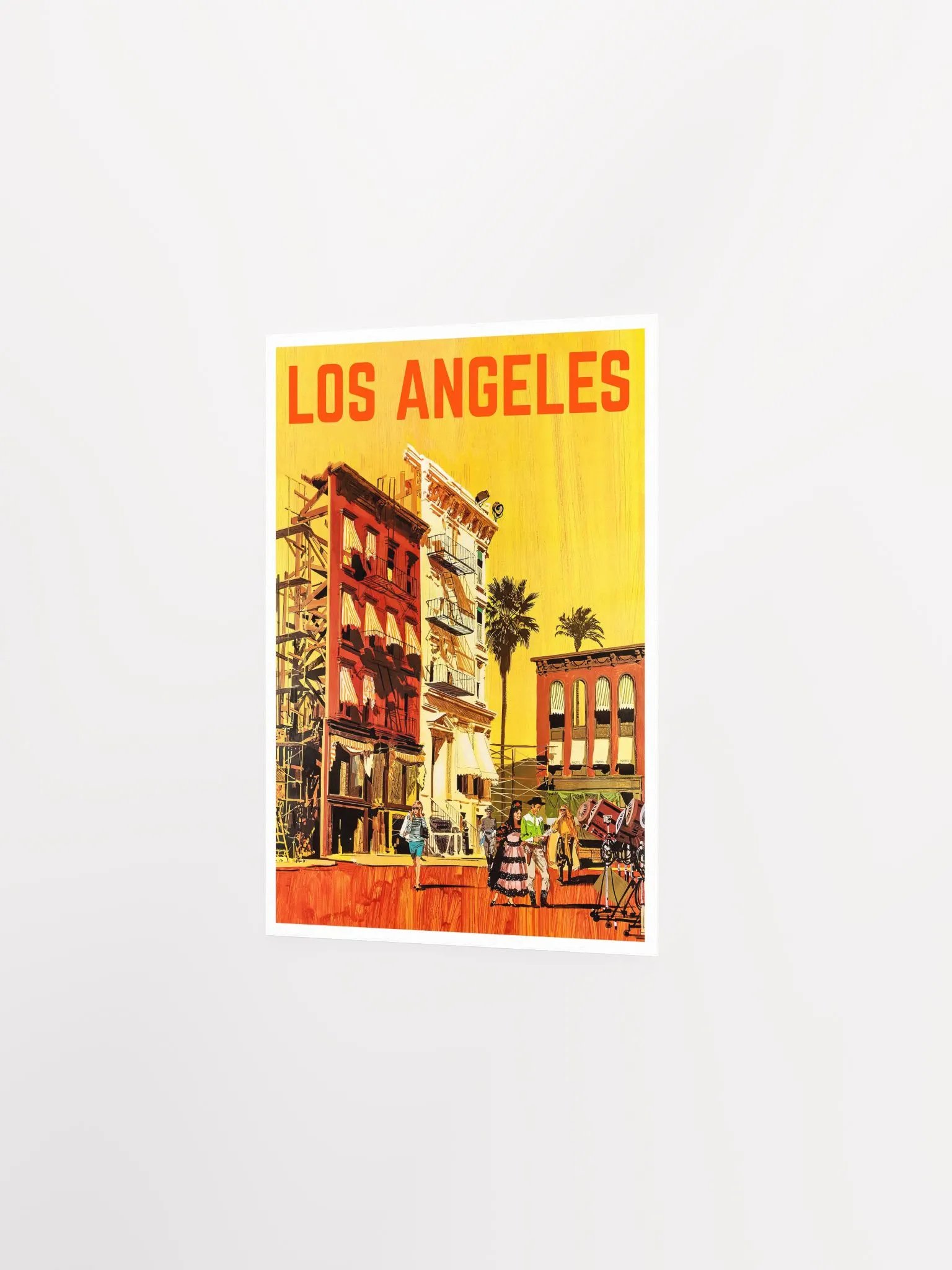 Los Angeles, USA, Hollywood, 1960s — retro vintage travel poster, retro travel art, retro travel wall art product image (7)