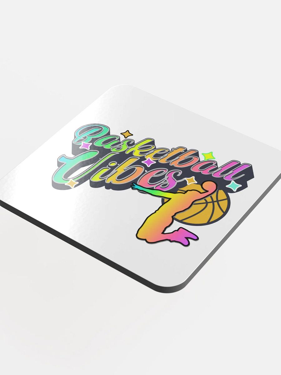 Basketball Vibes Rainbow Vibrant Slam Dunk Coaster Set product image (4)