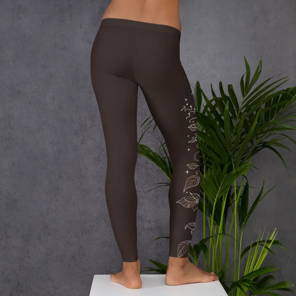 Night Sky Vines Yoga Leggings product image (9)