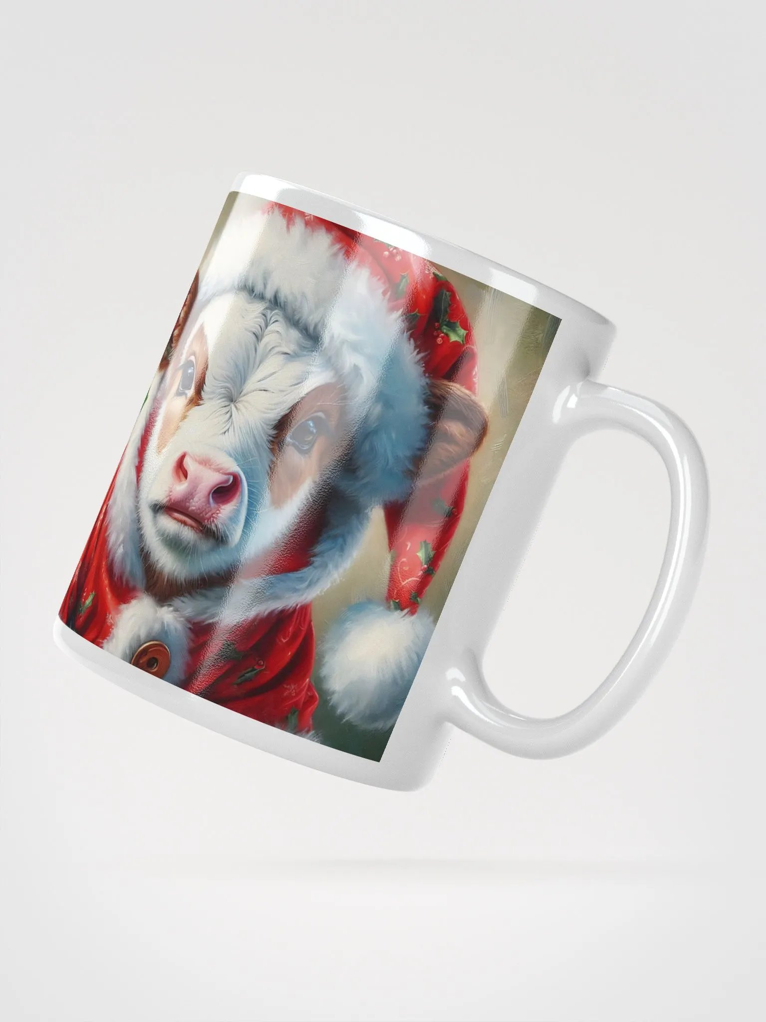 Happy Holidays Mooey Christmas Winter Vibes Cow White Mug product image (2)